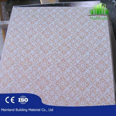 pvc paper faced gypsum board suspended ceiling panel