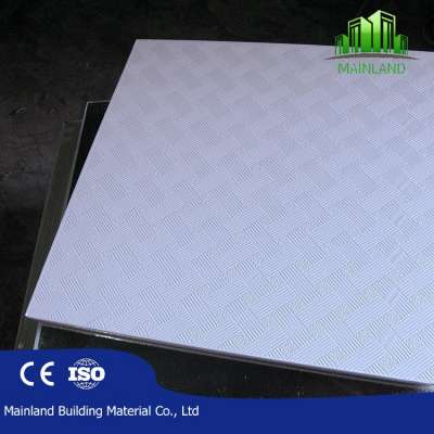 595*595mm pvc gypsum 7mm/ 8mm thick sheets,pvc gypsum ceiling sheet