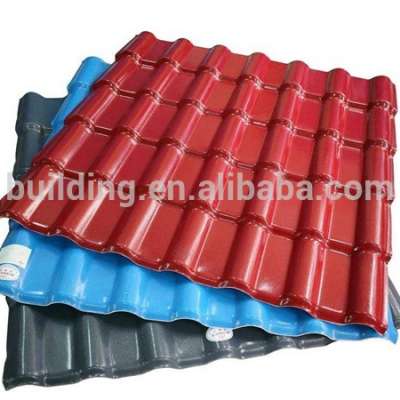 Color synthetic resin roofing tiles